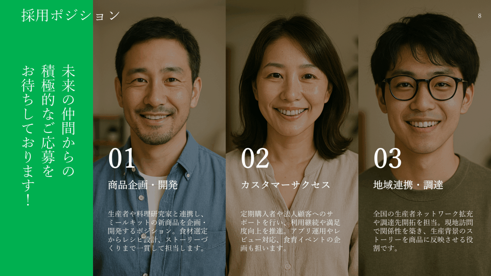 採用ピッチ資料