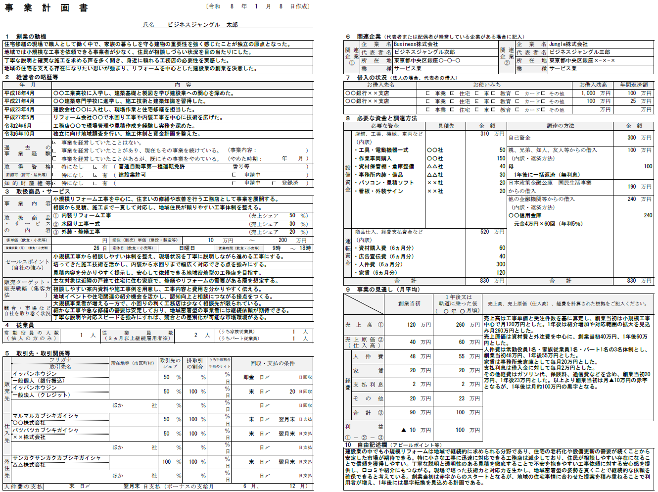 【記入例・テンプレート付き】建設業の事業計画書を徹底解説