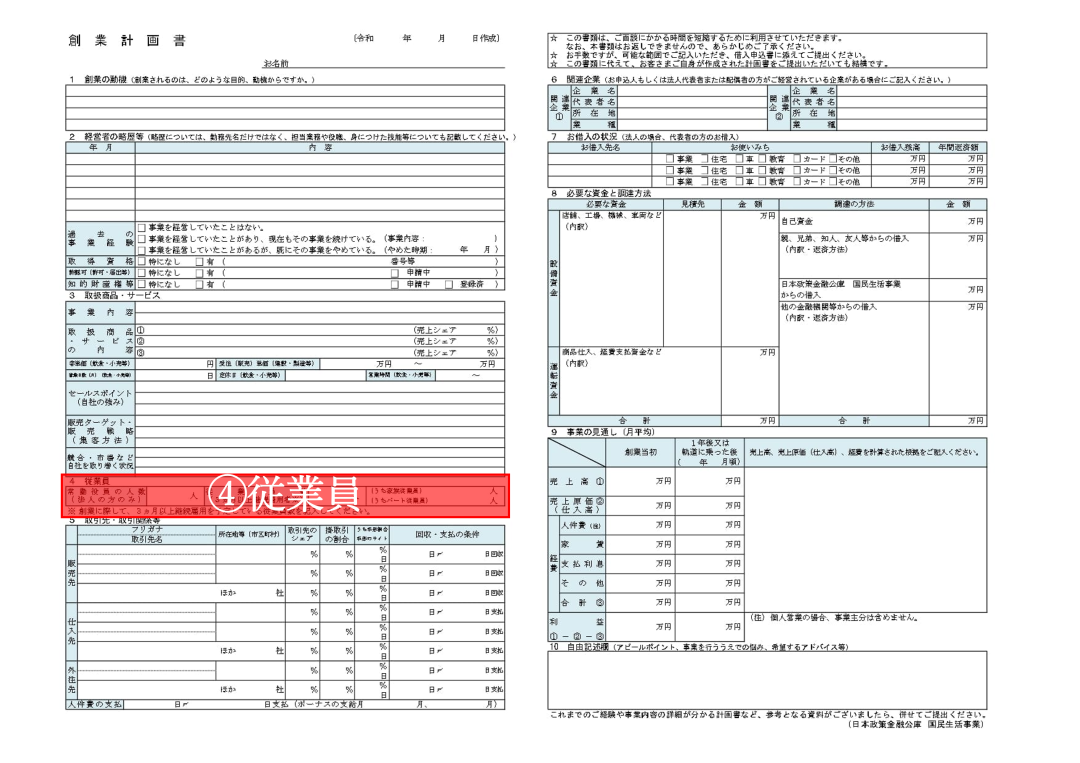 【完全ガイド】創業計画書の「従業員」の書き方｜2つの必須要素