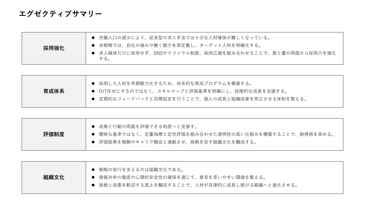 エグゼクティブサマリー13
